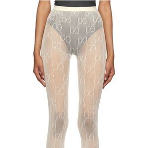 GUCCI SOLD OUT Off-White GG Supreme Tights